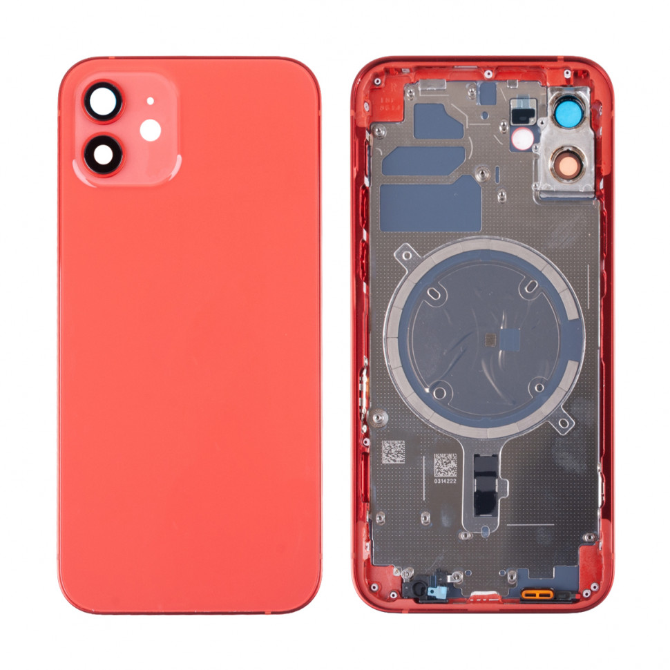 Корпус для iPhone 12 (1 Sim) Красный - Премиум