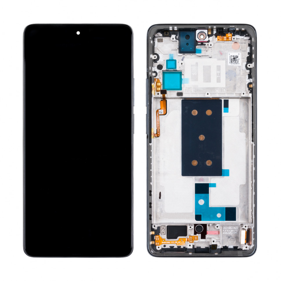 Дисплей с рамкой для Xiaomi 11T Pro/11T Черный Оригинал (SP)
