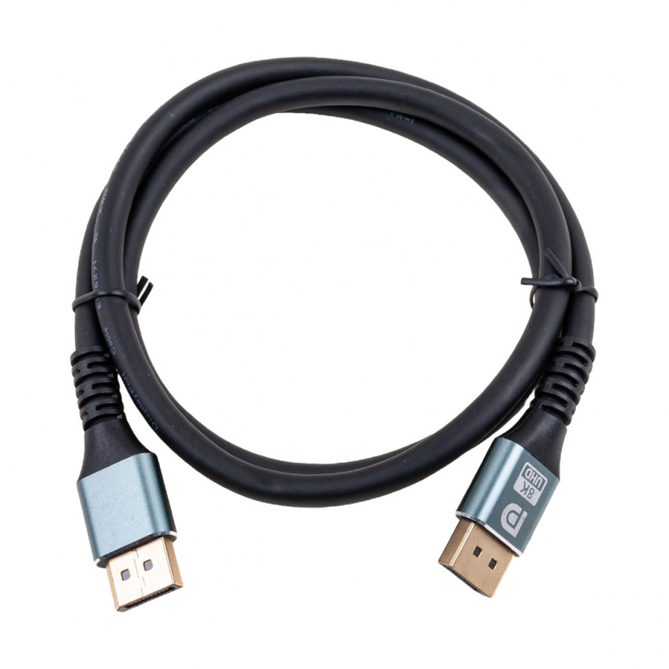 Кабель DisplayPort - DisplayPort (ver. 1.4, 1,5 м) Черный