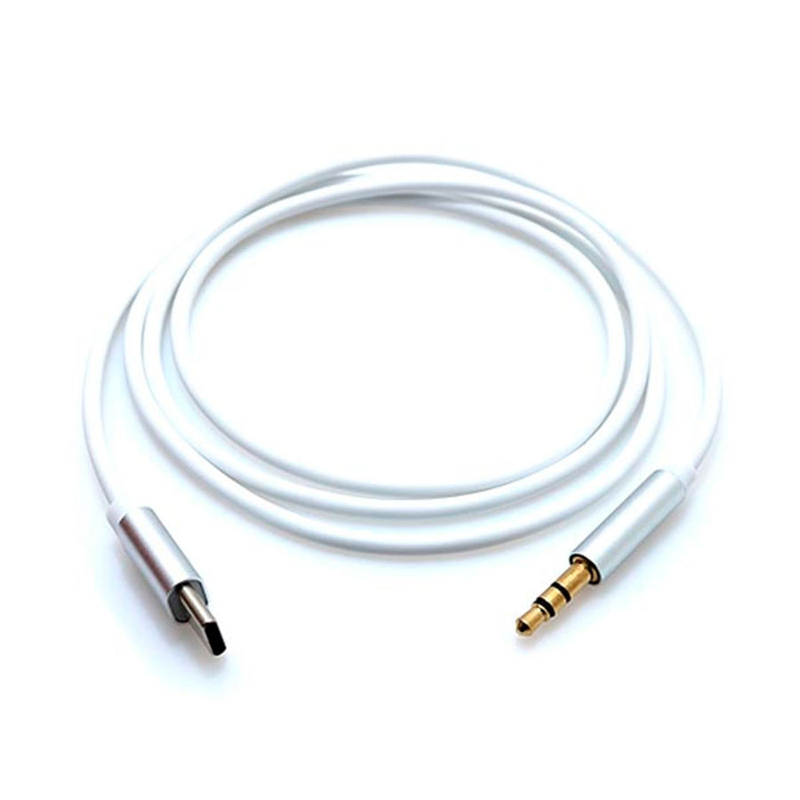 Кабель AUX "3,5 мм" Jack - Type-C JH-030 Белый