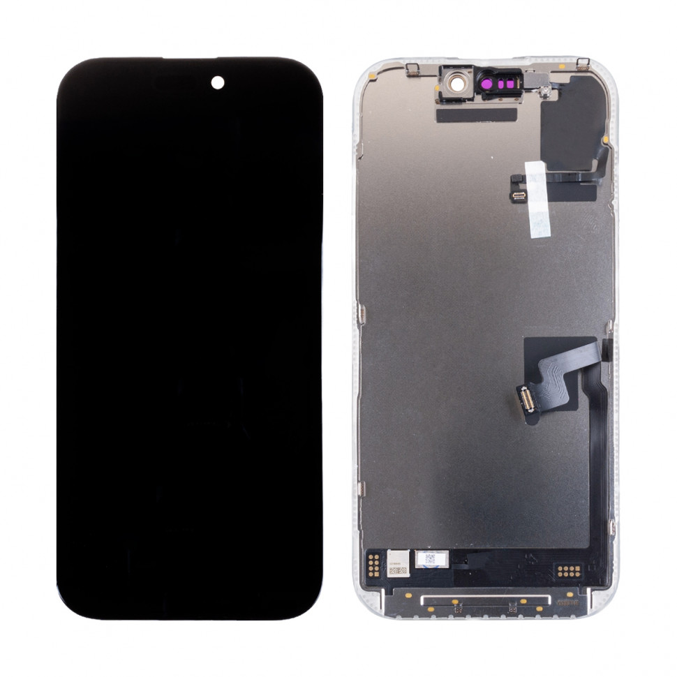 Дисплей для iPhone 16 Pro с тачскрином Черный Soft OLED, Full HD, 120 Гц (с верификацией)