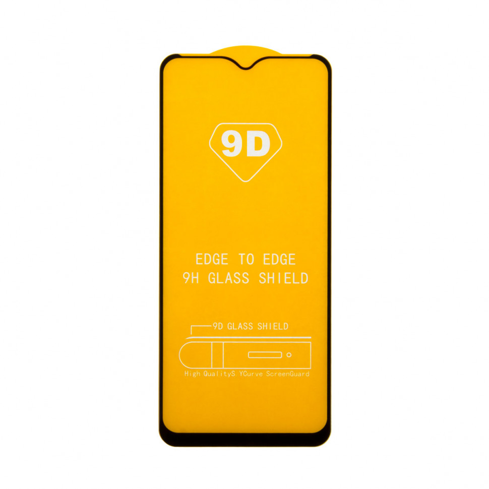Защитное стекло "Полное покрытие" для Xiaomi Redmi 10C/12C/Poco C40/C55 Черный