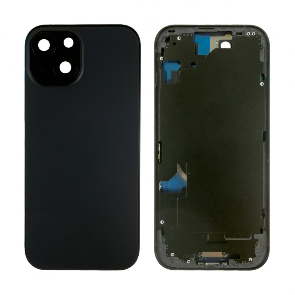 Корпус для iPhone 15 (A3090) (1 Sim) Черный - Премиум