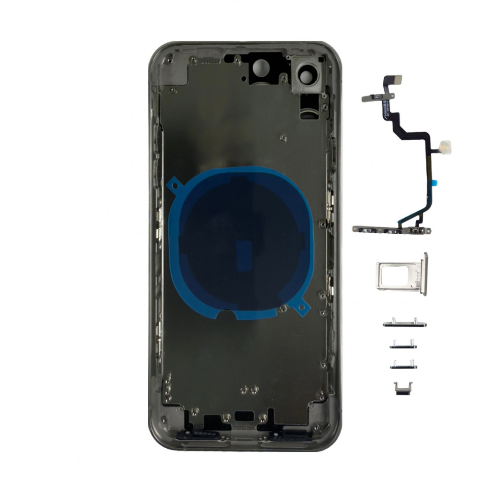 Корпус для iPhone Xr (A2105) в стиле iPhone 16 Pro Серый