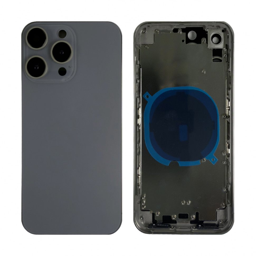 Корпус для iPhone Xr (A2105) в стиле iPhone 16 Pro Серый