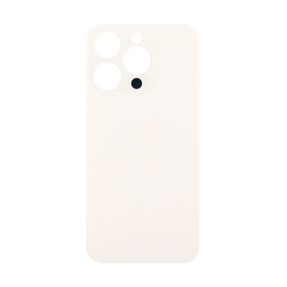 Задняя крышка для iPhone 14 Pro Золото (стекло, широкий вырез под камеру, логотип)