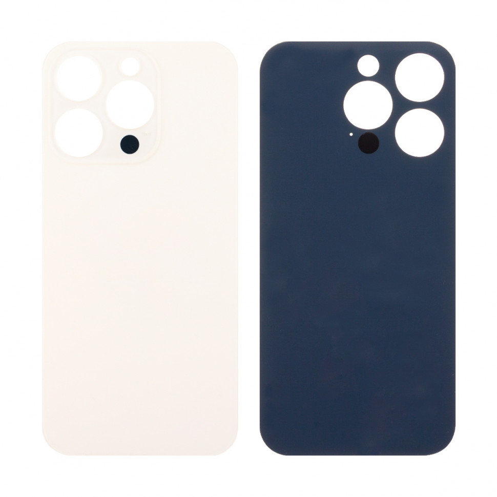 Задняя крышка для iPhone 14 Pro Золото (стекло, широкий вырез под камеру, логотип)