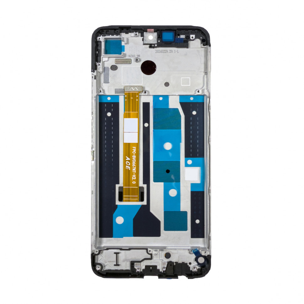 Дисплей с рамкой для Realme C65 4G Черный Оригинал