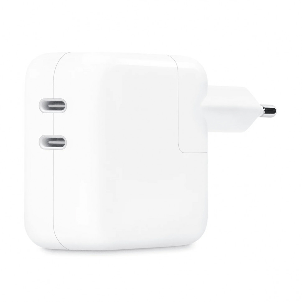 СЗУ Type-C для iPhone 15/15 Plus/15 Pro/15 Pro Max/16/16 Plus/16 Pro/16 Pro (50W, PD, 2 порта) Белый