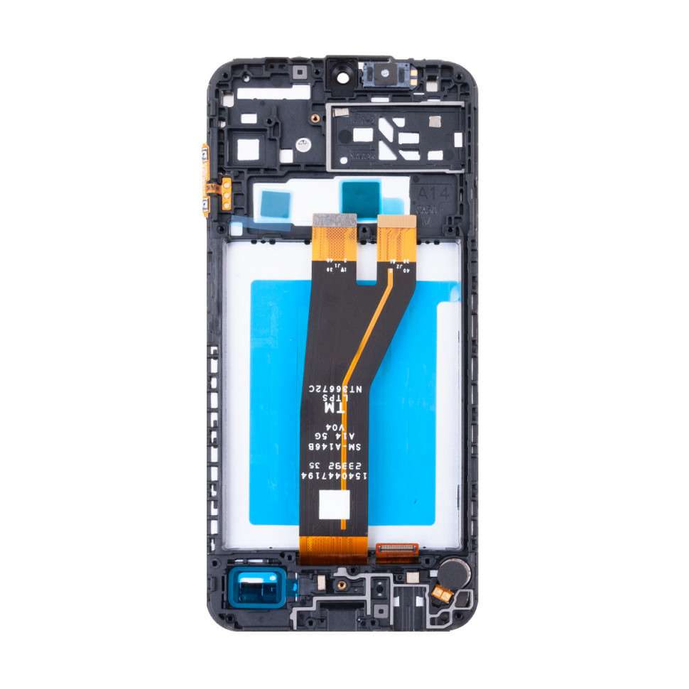 Дисплей с рамкой для Samsung A146B (A14 5G) Черный Оригинал Ref. (SP)