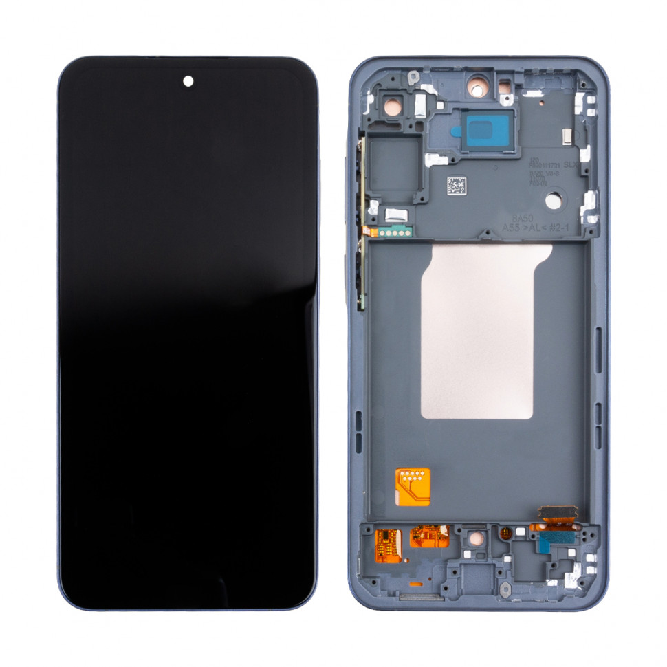 Дисплей с рамкой для Samsung A556E (A55 5G) Черный In-Cell