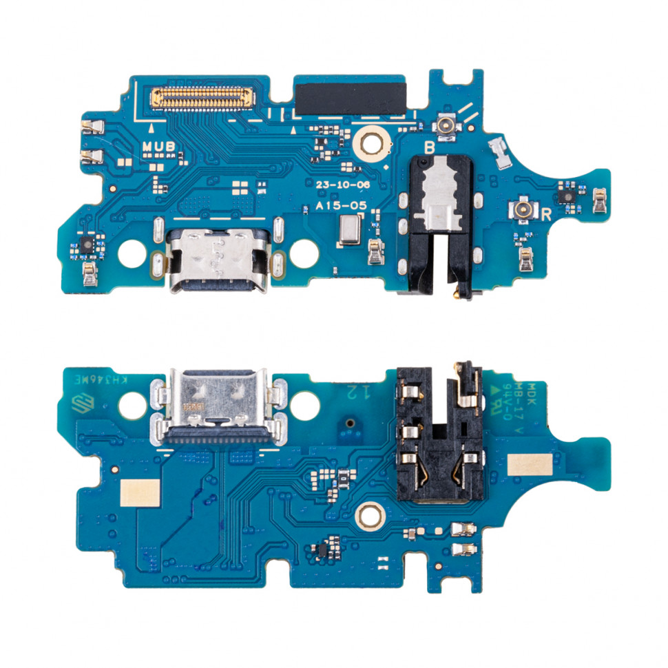 Шлейф для Samsung A155F/A156B/M156B (A15 4G/5G/M15) плата системный разъем/разъем гарнитуры/микрофон