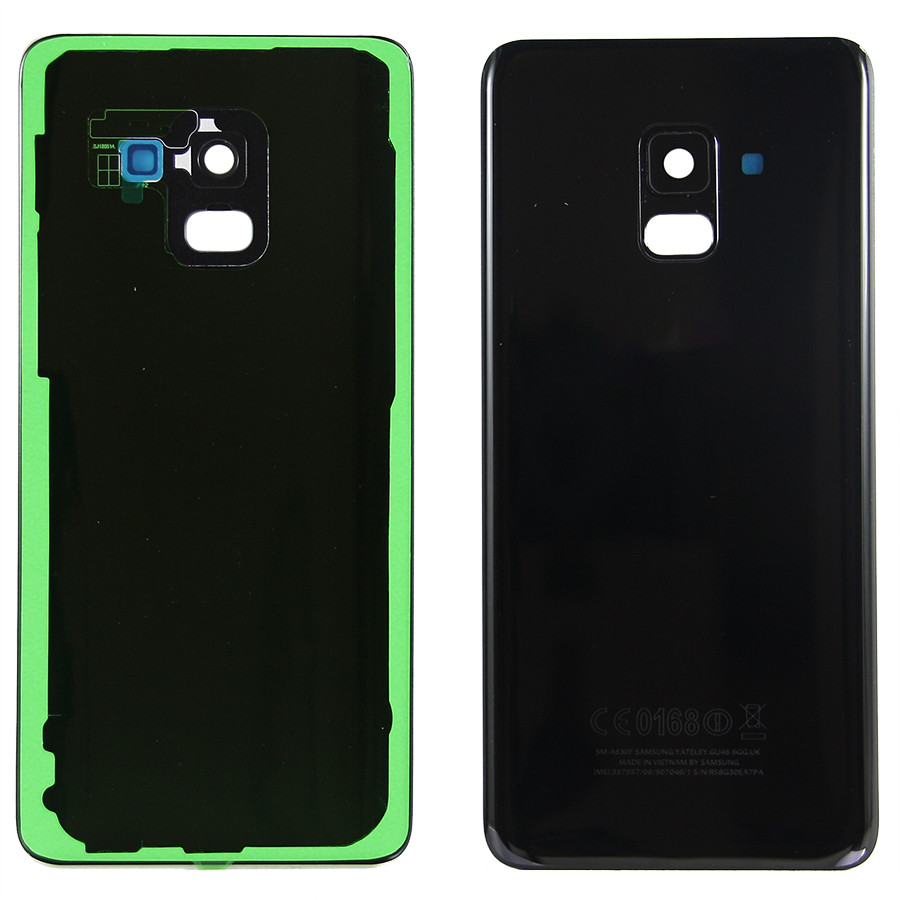 Задняя крышка для Samsung Galaxy A8 2018 (A530F) Черный - Премиум
