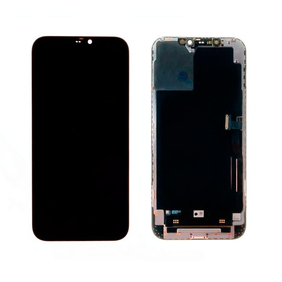Дисплей для iPhone 12 Pro Max с тачскрином Черный Soft OLED, Full HD (площадка под IC)