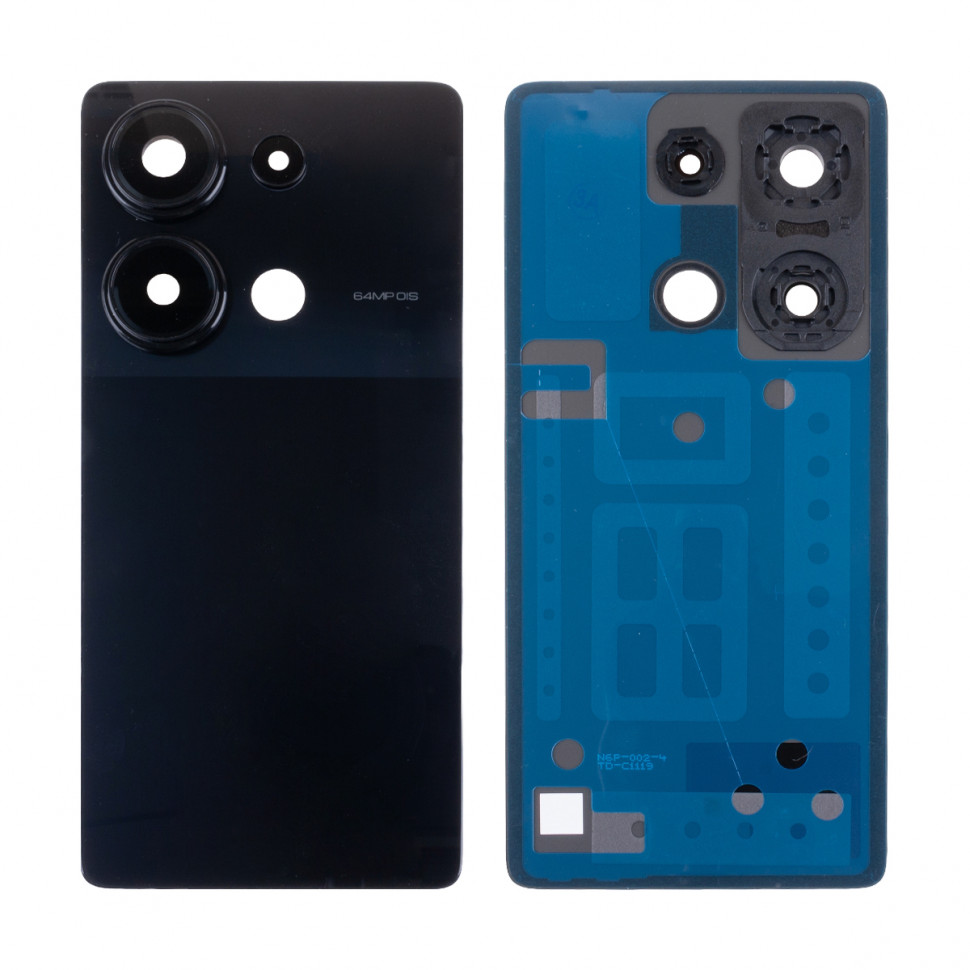 Задняя крышка для Xiaomi Poco M6 Pro 4G Черный - Премиум