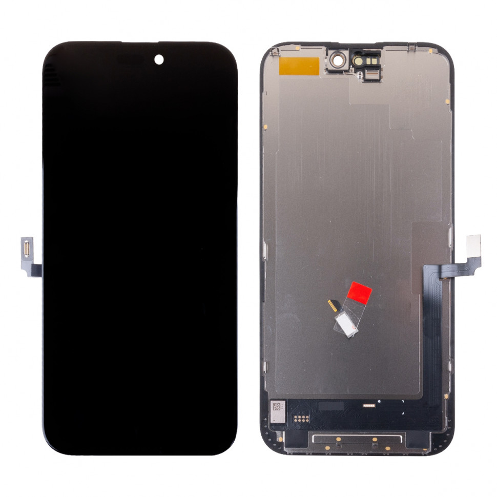 Дисплей для iPhone 16 Plus с тачскрином Черный Soft OLED (площадка под IC)
