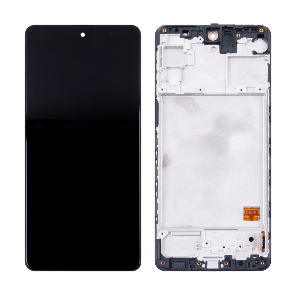 Дисплей с рамкой для Samsung M317F (M31s) Черный OLED (Full Size)