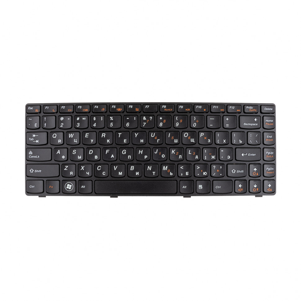 Клавиатура для ноутбука Lenovo IdeaPad Z380 (с рамкой) Черный