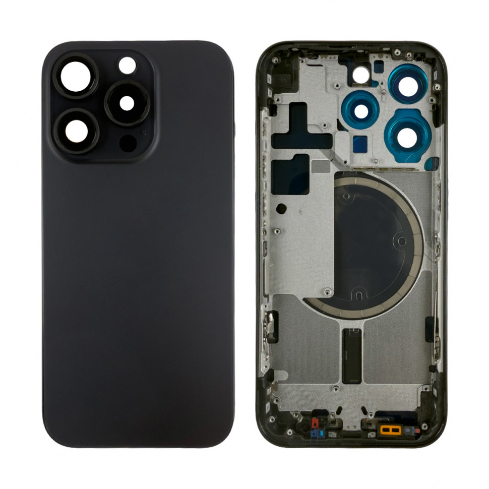 Корпус для iPhone 15 Pro (A3102) (1 Sim) Черный - Премиум
