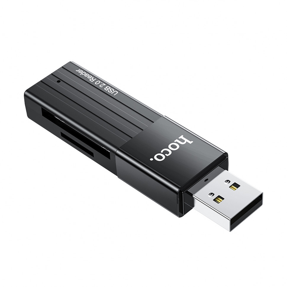 Карт-ридер Hoco HB20 (USB 2.0) Черный