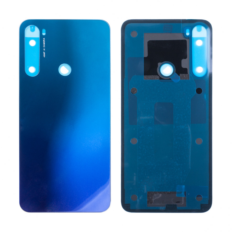 Задняя крышка для Xiaomi Redmi Note 8/8 2021 Синий - Премиум