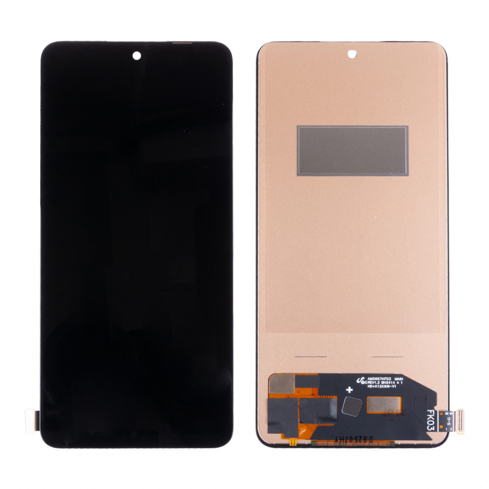 Дисплей для Realme 12+ 5G с тачскрином Черный In-Cell