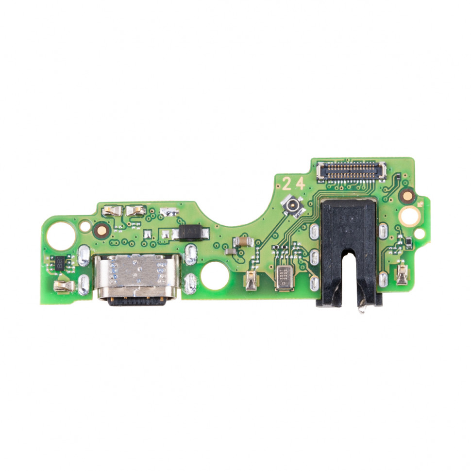 Шлейф для Infinix Hot 40i плата на системный разъем/разъем гарнитуры/микрофон