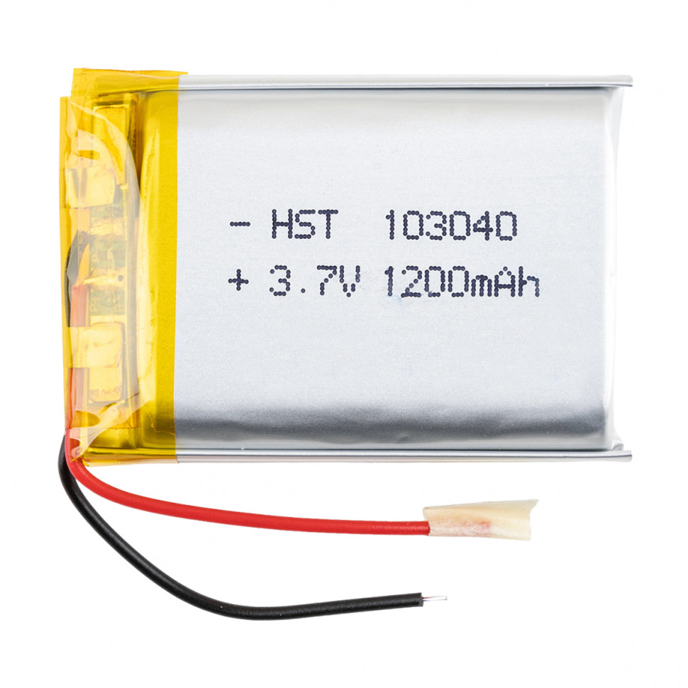 Аккумулятор 103040p 3,7v Li-Pol 1200 mAh (10*30*40 mm)