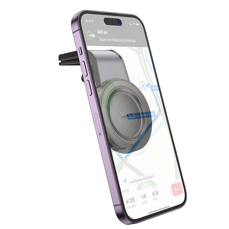 Автомобильный держатель Hoco H59 (Magsafe, в дефлектор) Черный