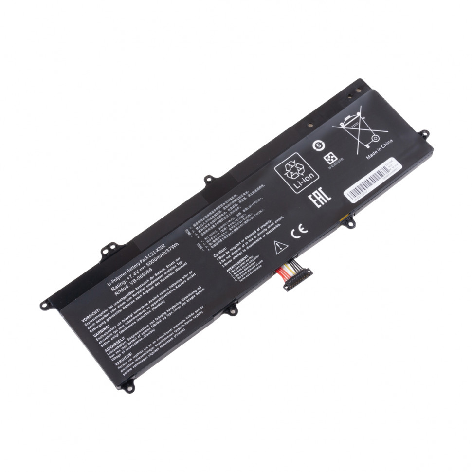 Аккумулятор для ноутбука Asus C21-X202 (VivoBook S200, S200E, X201, X201E) 4600 mAh