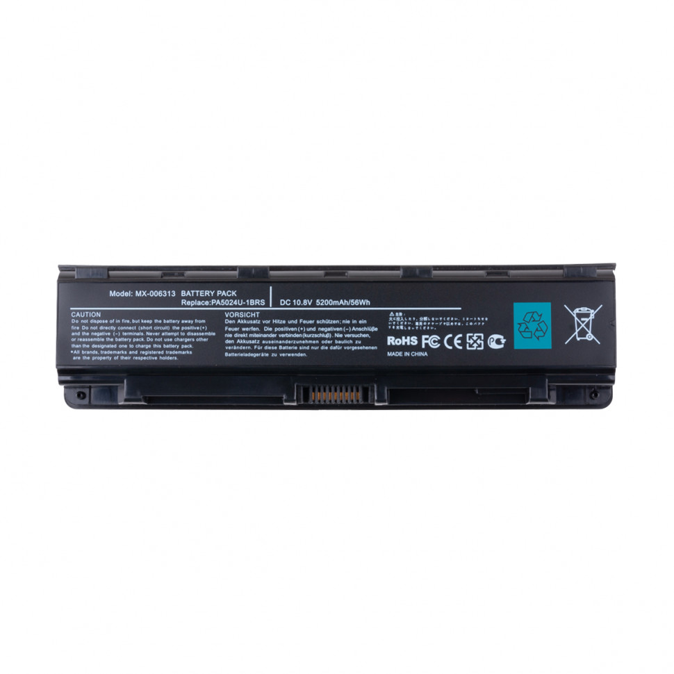 Аккумулятор для ноутбука Toshiba PA5024U (Satellite C800, C840, C850, C870) 5200 mAh
