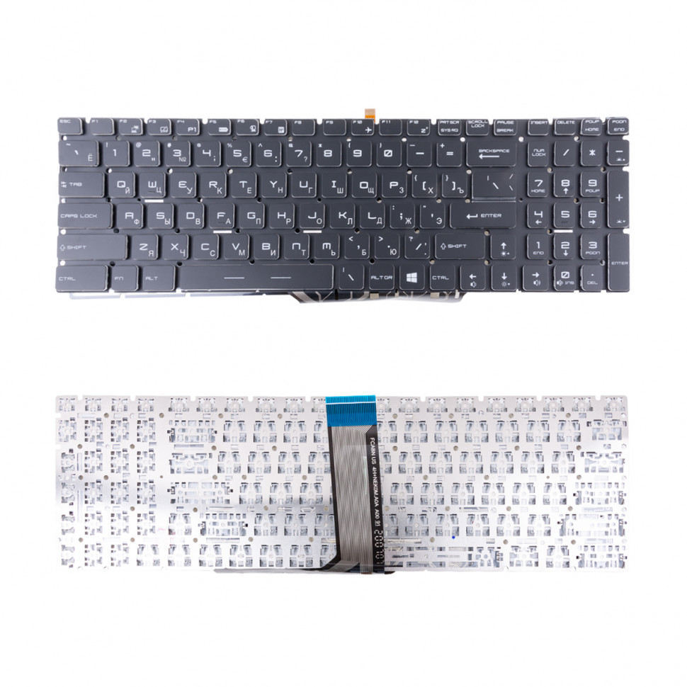 Клавиатура для ноутбука MSI MS-16J1/MS-16J2/MS-1771/MS-1773/MS-1775/MS-1776,/MS-17B1/MS-1781 Черный