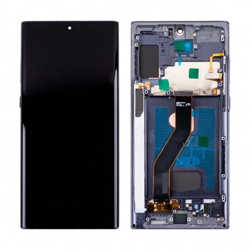Дисплей с рамкой для Samsung N975F (Note 10+) Черный OLED (Full Size)