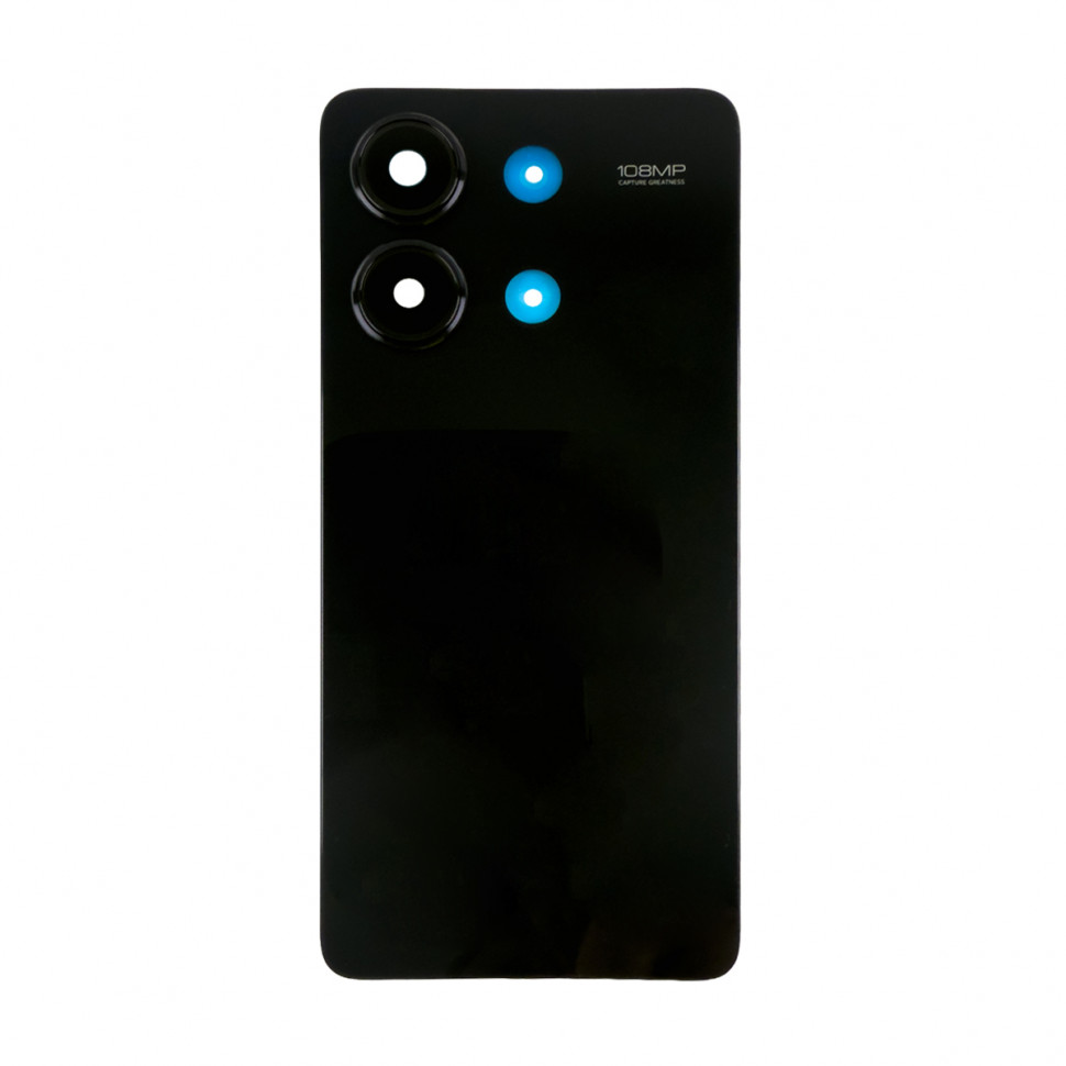 Задняя крышка для Xiaomi Redmi Note 13 4G (23129RAA4G/23124RA7EO/23129RA5FL) Черный - Премиум