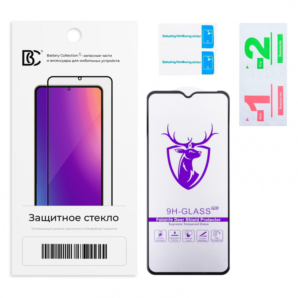Защитное стекло "Премиум" для Xiaomi Poco M5 Черный