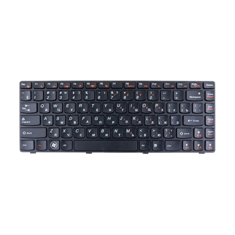 Клавиатура для ноутбука Lenovo IdeaPad B470/G470/V470 (с рамкой) Черный