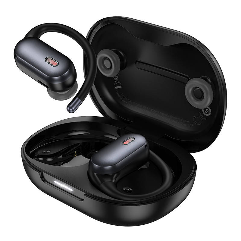 Беспроводные наушники Bluetooth Hoco EA7 (TWS, накладные с ушным креплением, ANC/ENC) Черный