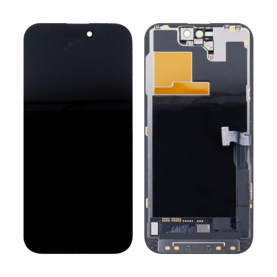 Дисплей для iPhone 14 Pro с тачскрином Черный Hard OLED, Full HD (площадка под IC)