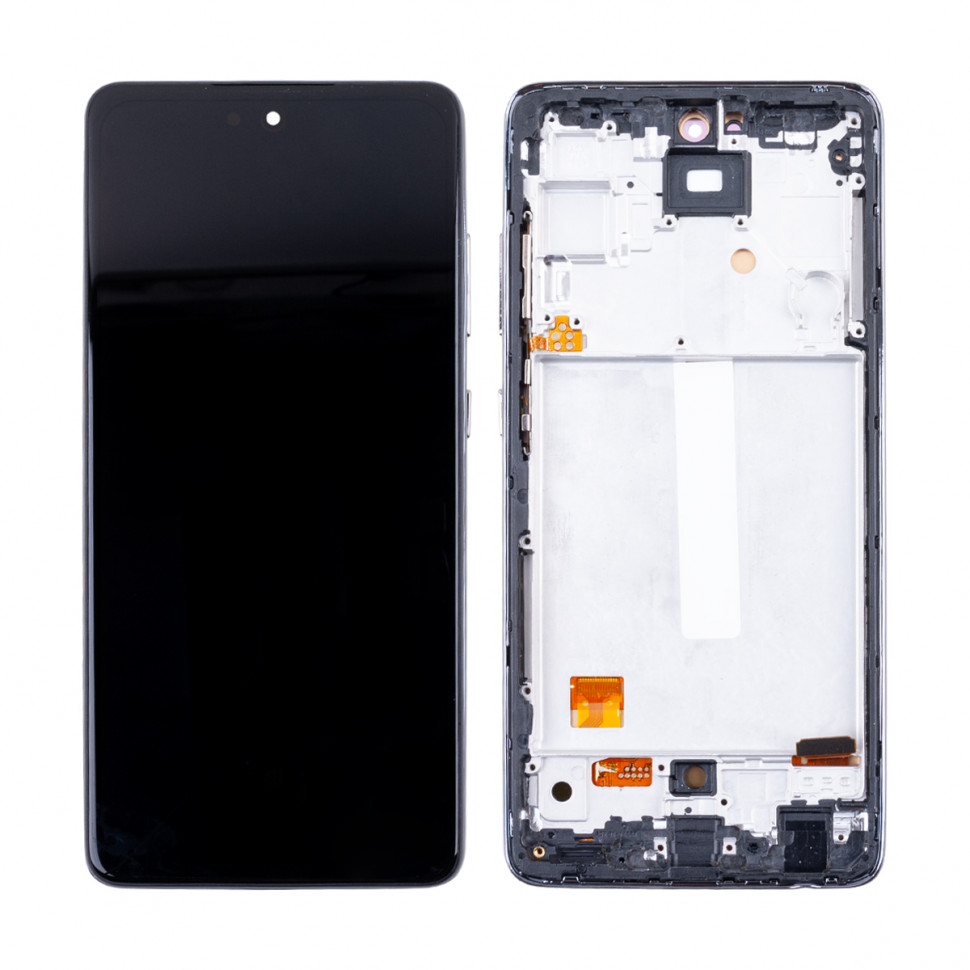 Дисплей с рамкой для Samsung A525F/A526B/A528B (A52/A52 5G/A52s 5G) Черный OLED (Full Size)