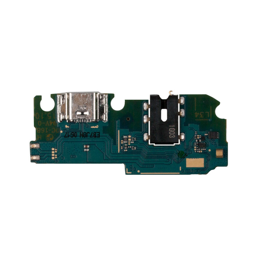 Шлейф для Samsung A022G (A02) плата системный разъем/разъем гарнитуры/микрофон - Премиум