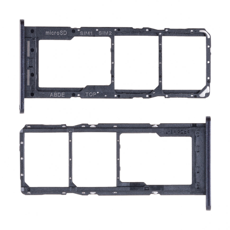 Контейнер SIM для Samsung A245F (A24 4G) Черный