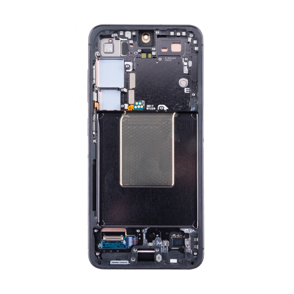 Дисплей с рамкой для Samsung S921B (S24) Черный Оригинал (SP)
