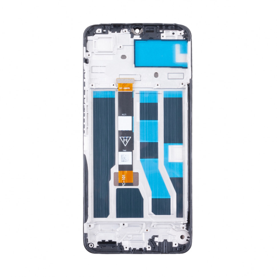 Дисплей с рамкой для Realme Note 50 Черный Оригинал