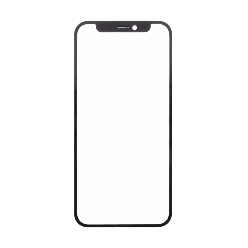 Стекло для iPhone 12 mini с OCA пленкой Черный Оригинал (Feaglet)