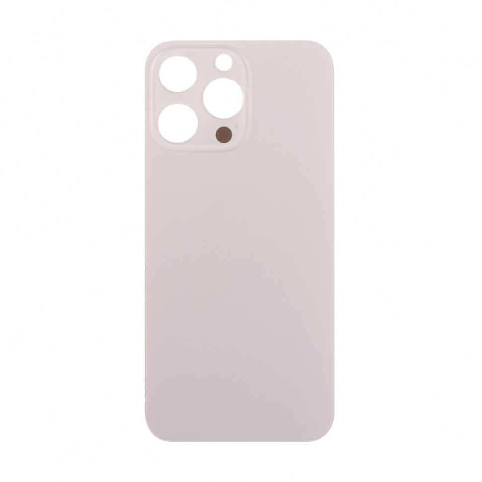 Задняя крышка для iPhone 13 Pro Золото (стекло, узкий вырез под камеру, логотип) - Премиум