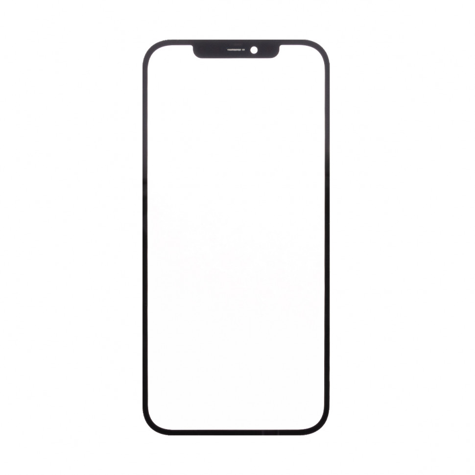 Стекло для iPhone 12 Pro Max с OCA пленкой Черный Оригинал (Feaglet)