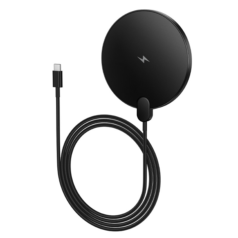 Беспроводное зарядное устройство Hoco CW62 (15W, быстрая зарядка, дисплей) Черный