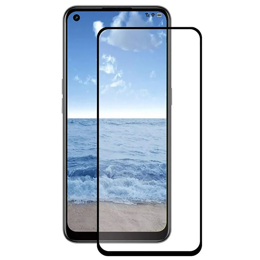 Защитное стекло "Полное покрытие" для OPPO A54 4G/A55 4G Черный