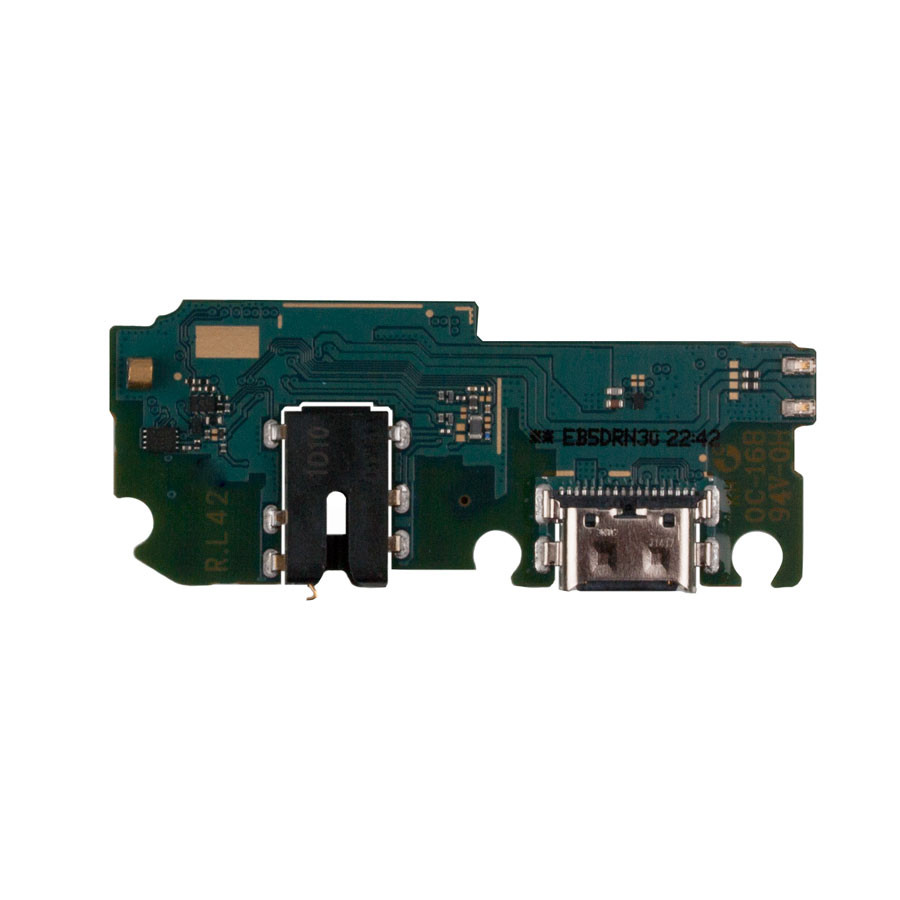 Шлейф для Samsung A125F/M127F (A12/M12) плата системный разъем/разъем гарнитуры/микрофон - Премиум