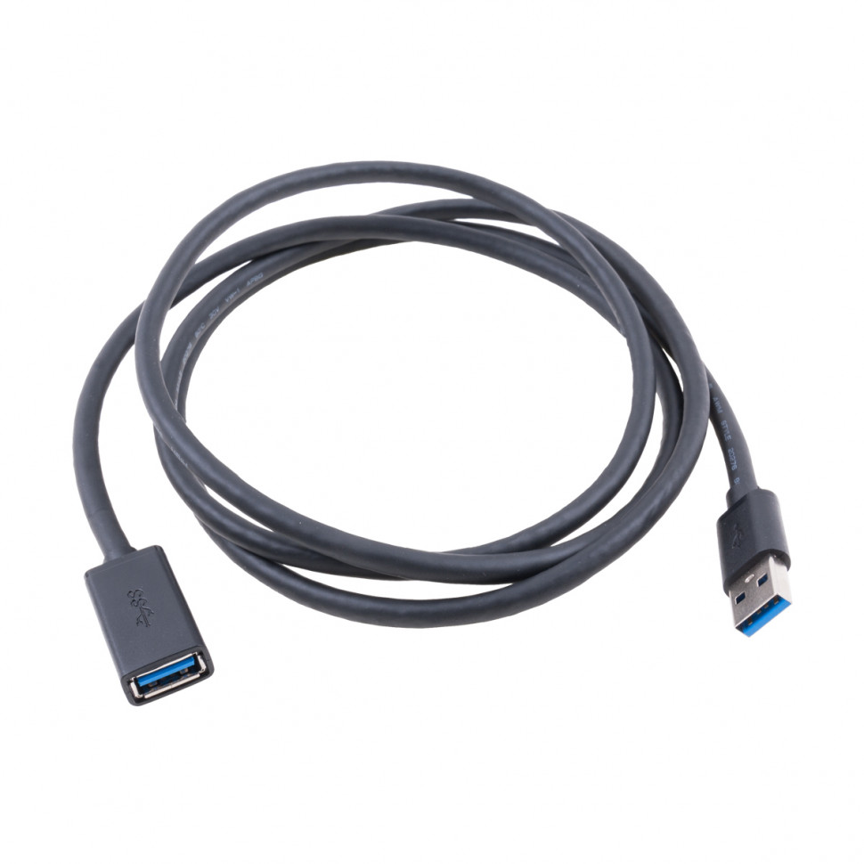 Кабель удлинительный USB 3.0 (M) - USB 3.0 (F) (1,5 м) Черный